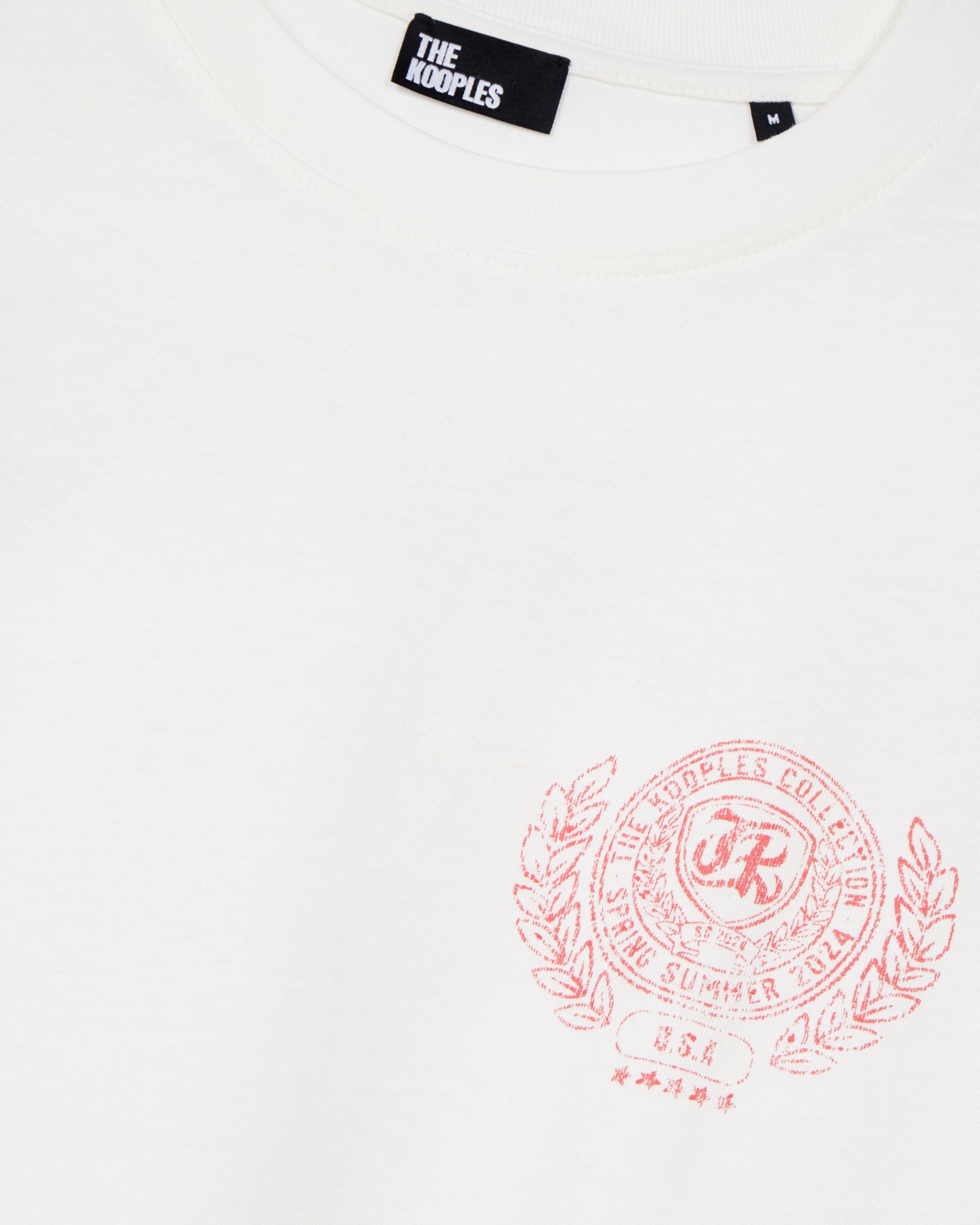 T-Shirt With Blazon Serigraphy | Men | Ecru