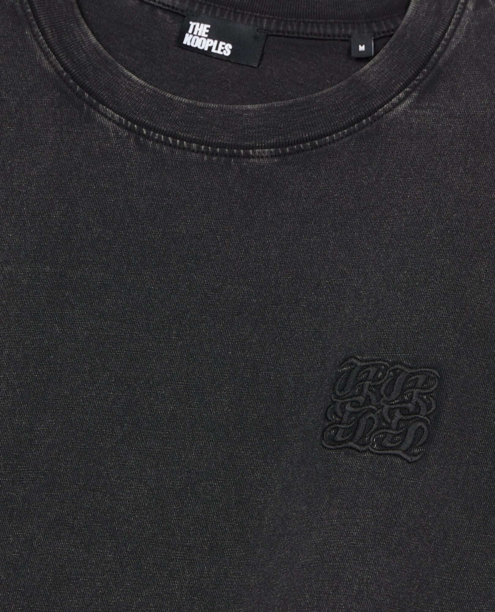 T-Shirt With Logo Embroidery | Men | Black