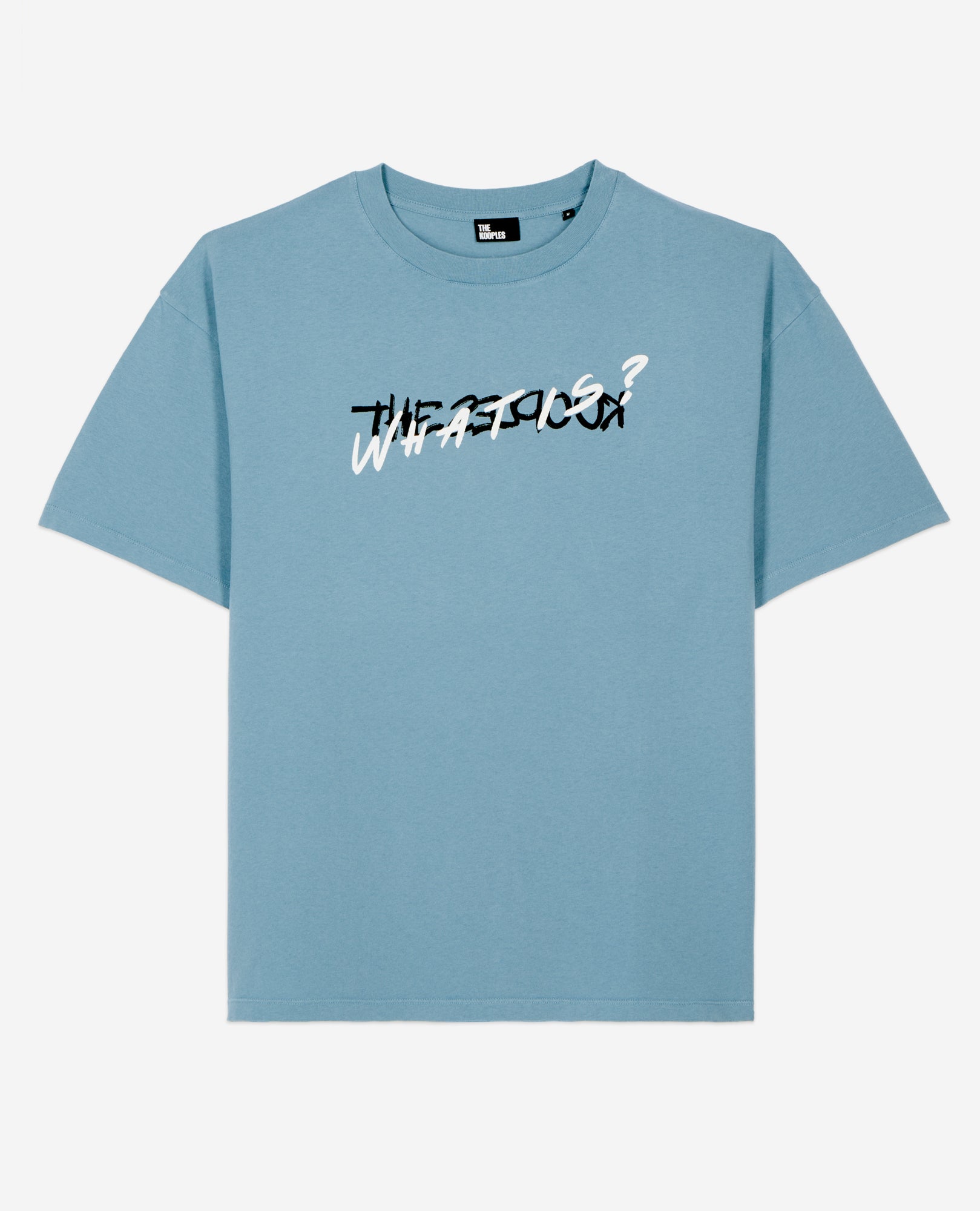 Light What Is Handwritten Serigraphy T-Shirt | Men | Stone Blue