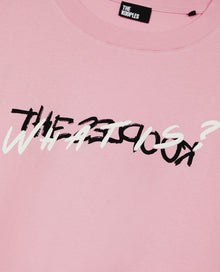 Light What Is Handwritten Serigraphy T-Shirt | Men | Sweet Pink