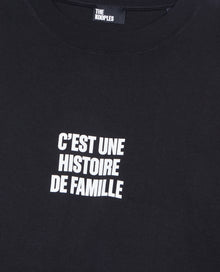 Histoire De Famille Serigraphy T-Shirt | Men | Black Washed