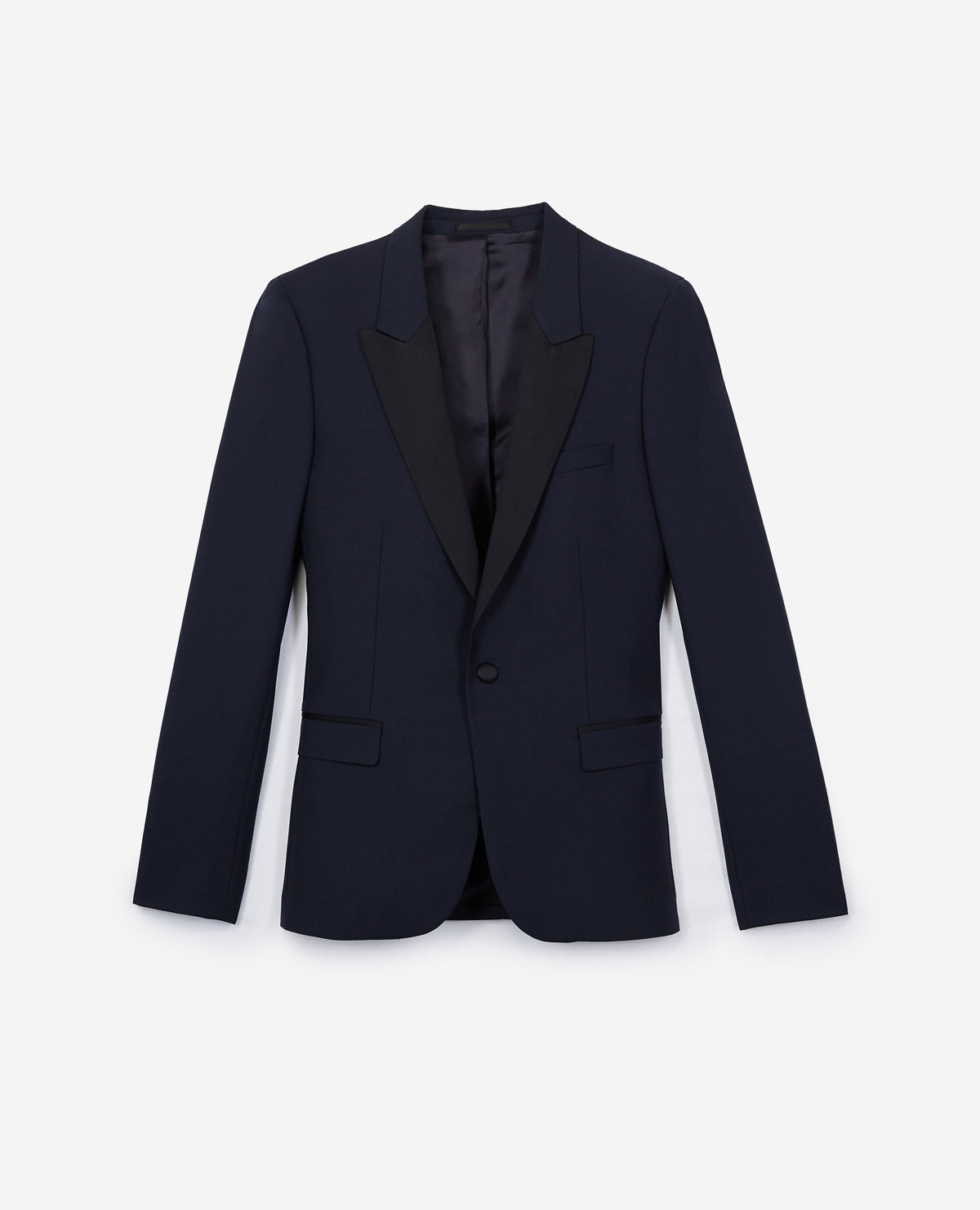 Wool Dinner Jacket | Men | Navy Blue