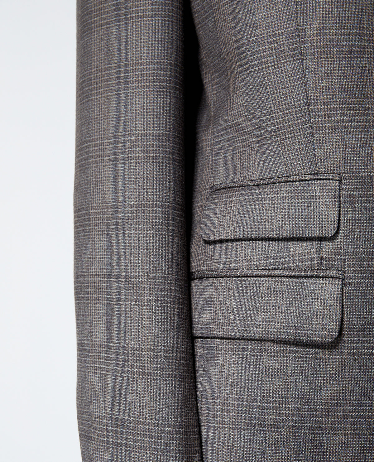 Check Wool Jacket | Men | Grey