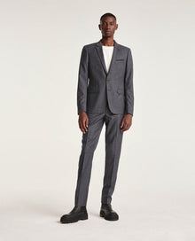 Slim-Fit Gray Suit Jacket In Wool | Men | Grey