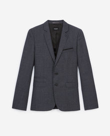 Slim-Fit Gray Suit Jacket In Wool | Men | Grey