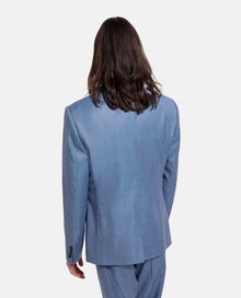 Formal Blue Jacket With Three Pockets | Men | Sky