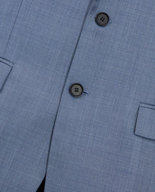 Formal Blue Jacket With Three Pockets | Men | Sky