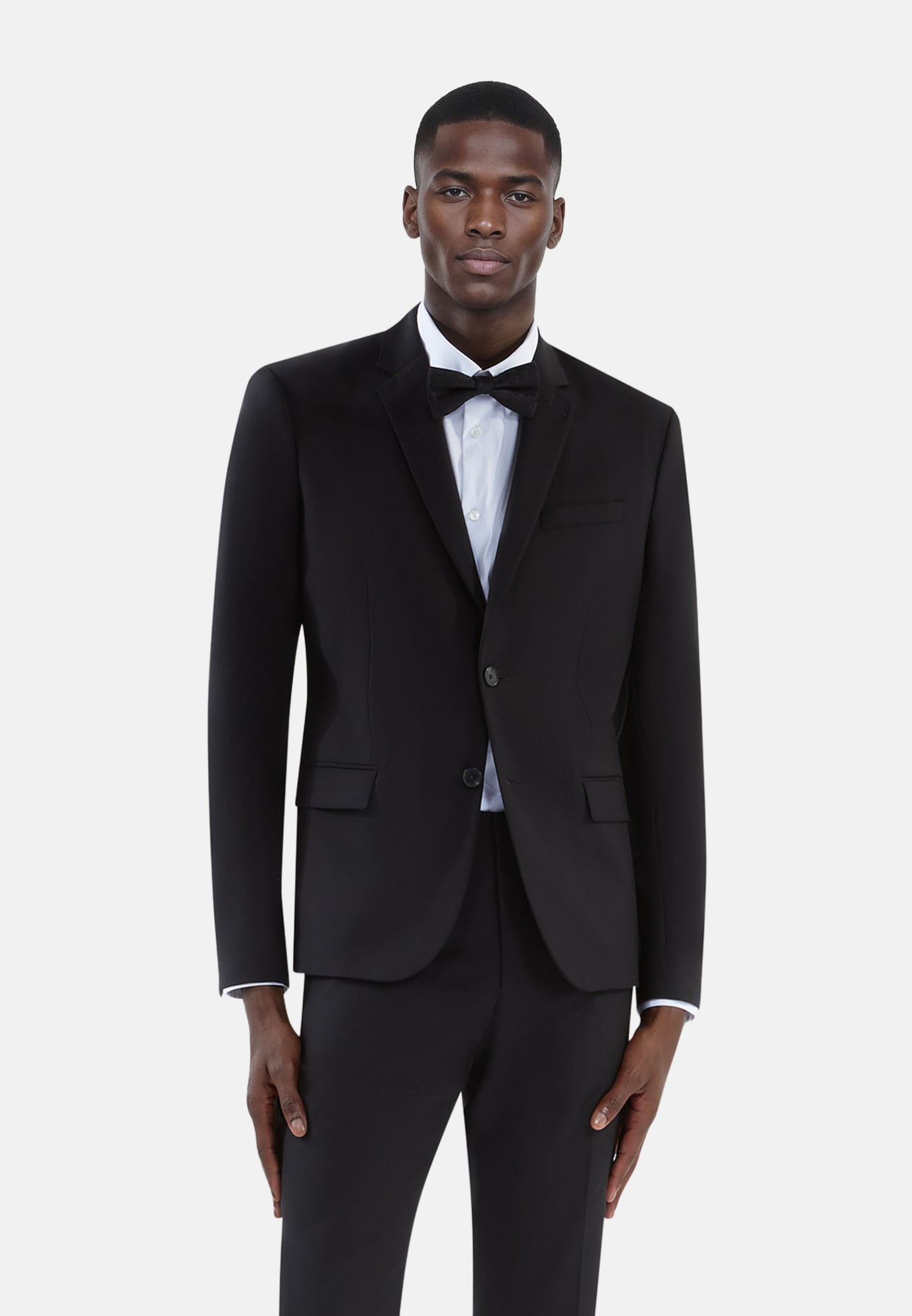 Wool Suit Jacket Tailored Fit | Men | Black