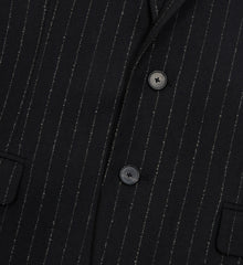 Striped Suit Jacket | Men | Black x White