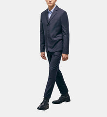 Wool Suit Jacket | Men | Navy Blue