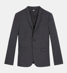 Wool Suit Jacket | Men | Black