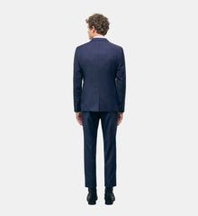 Wool Suit Jacket | Men | Navy Blue