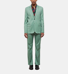 Wool Suit Jacket | Men | Green