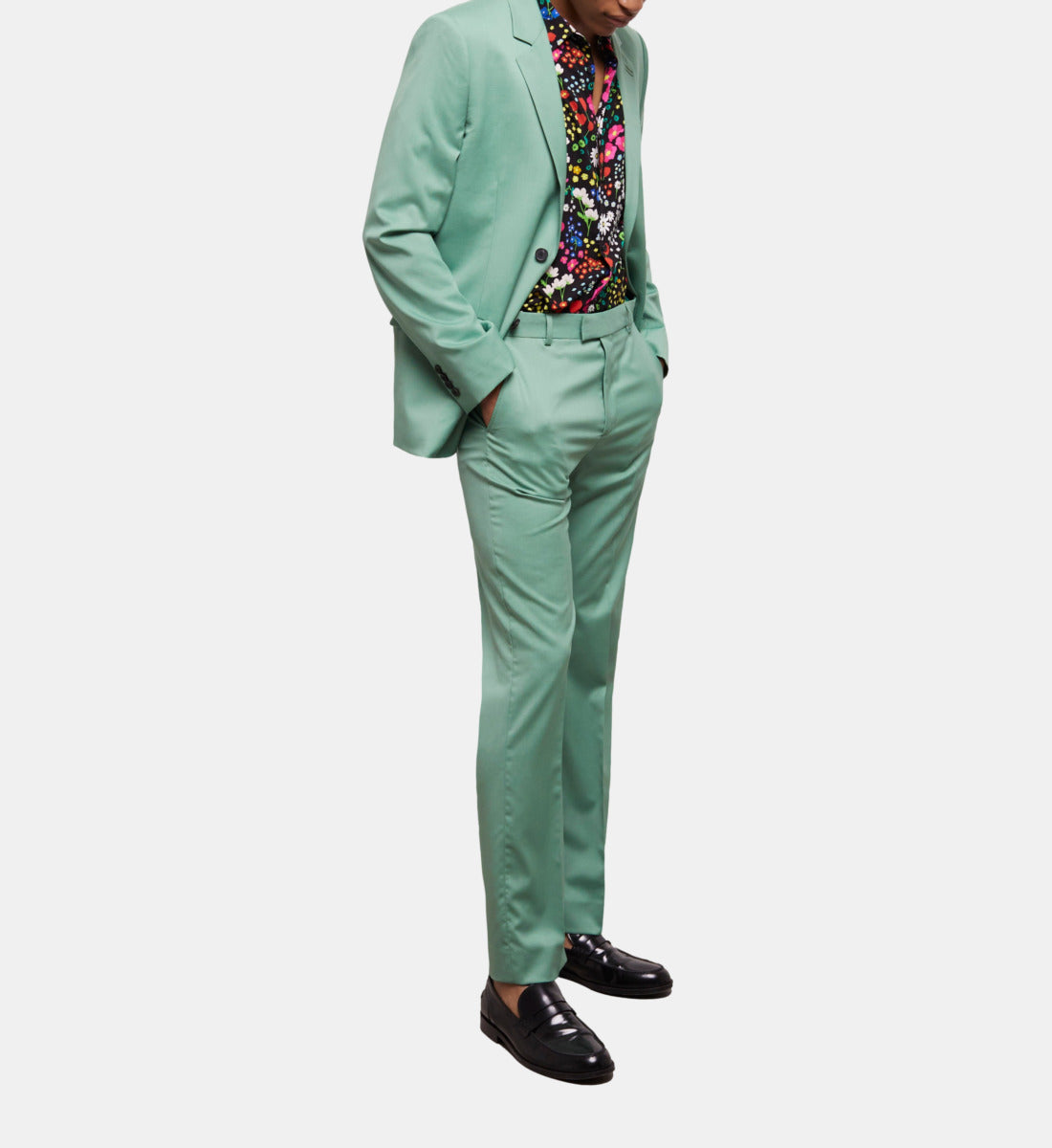 Wool Suit Jacket | Men | Green