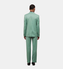 Wool Suit Jacket | Men | Green