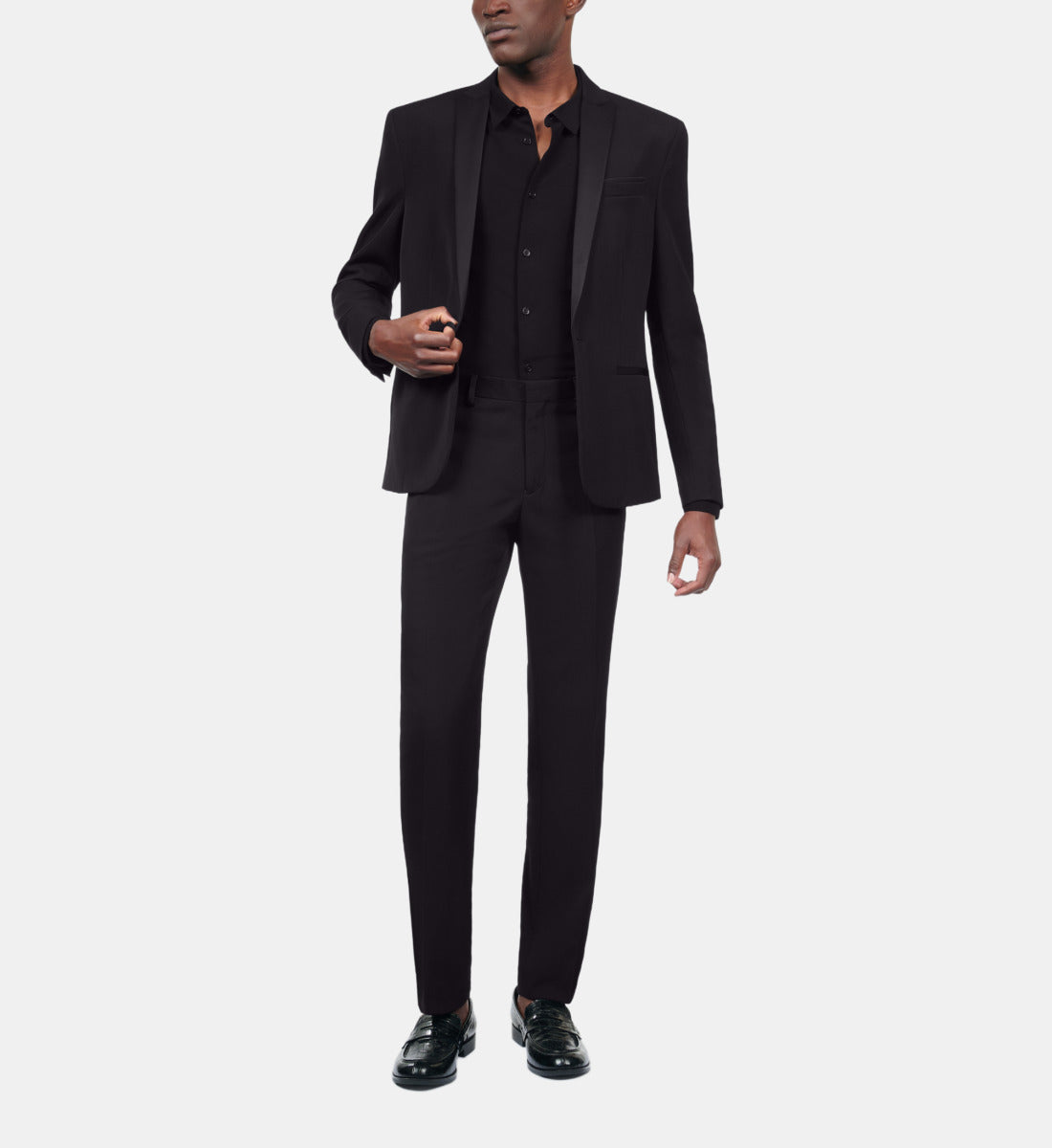 Tuxedo Fitted Jacket | Men | Black