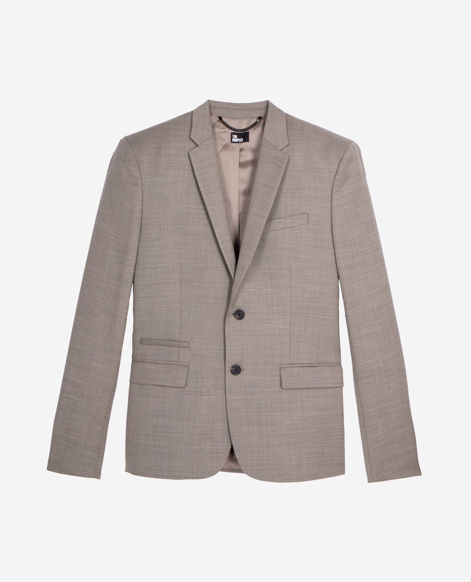 Wool Suit Jacket | Men | Beige