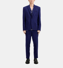 Bright Wool Suit Jacket | Men | Dark Blue