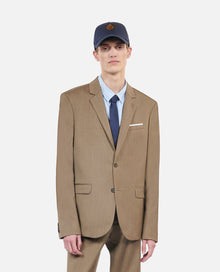 Light Wool Suit Jacket | Men | Brown