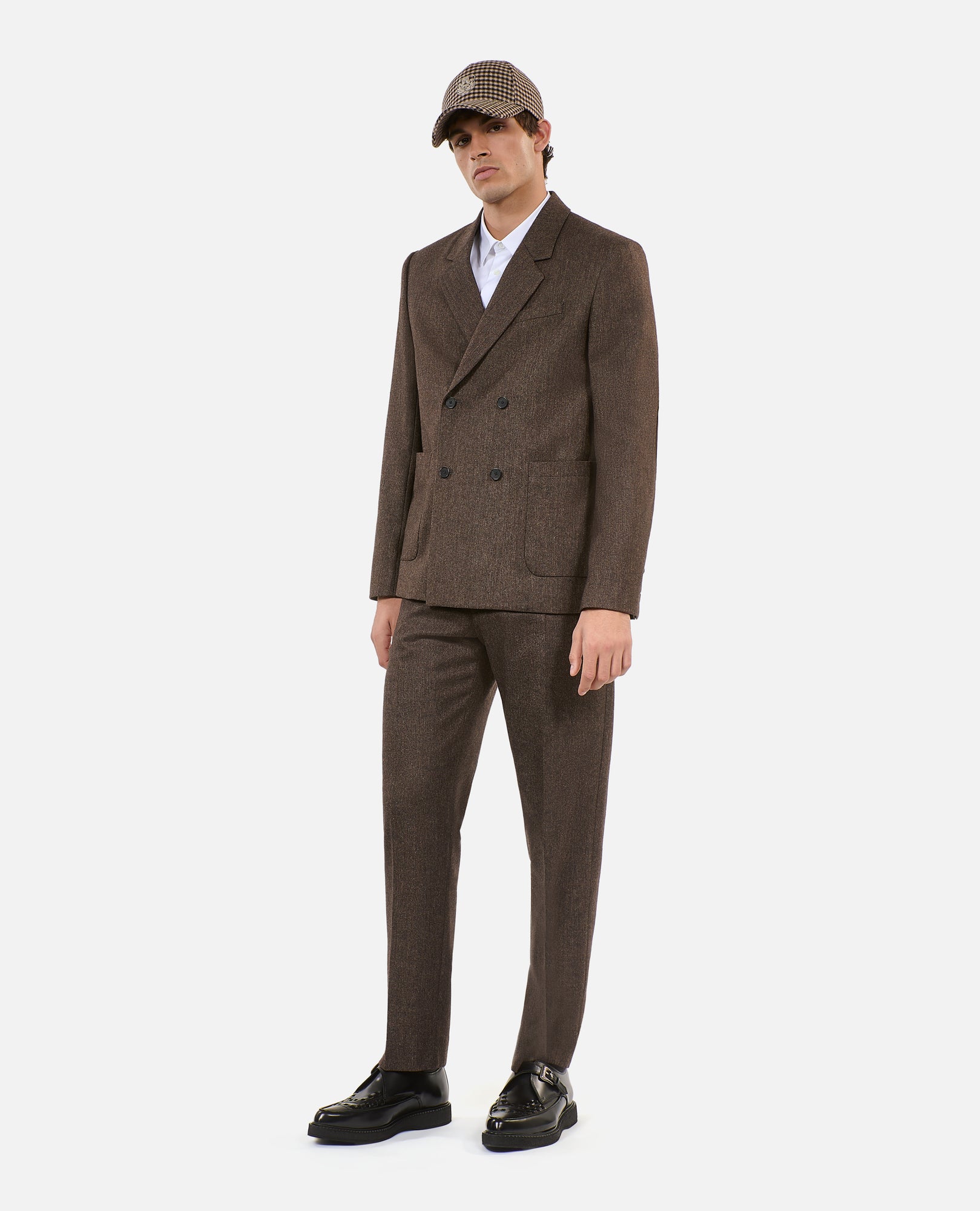 Wool Suit Jacket | Men | Brown