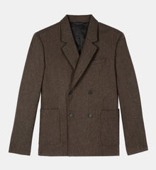 Wool Suit Jacket | Men | Brown