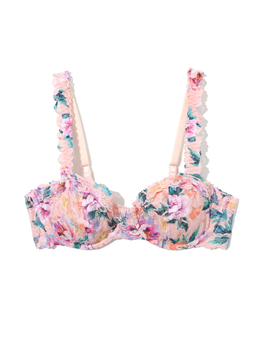 Signature Lace Balconette Bra | Buy Myself Flowers (Peach)