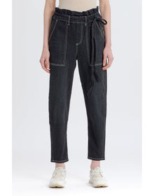 Harlow Paperbag Pant | Black