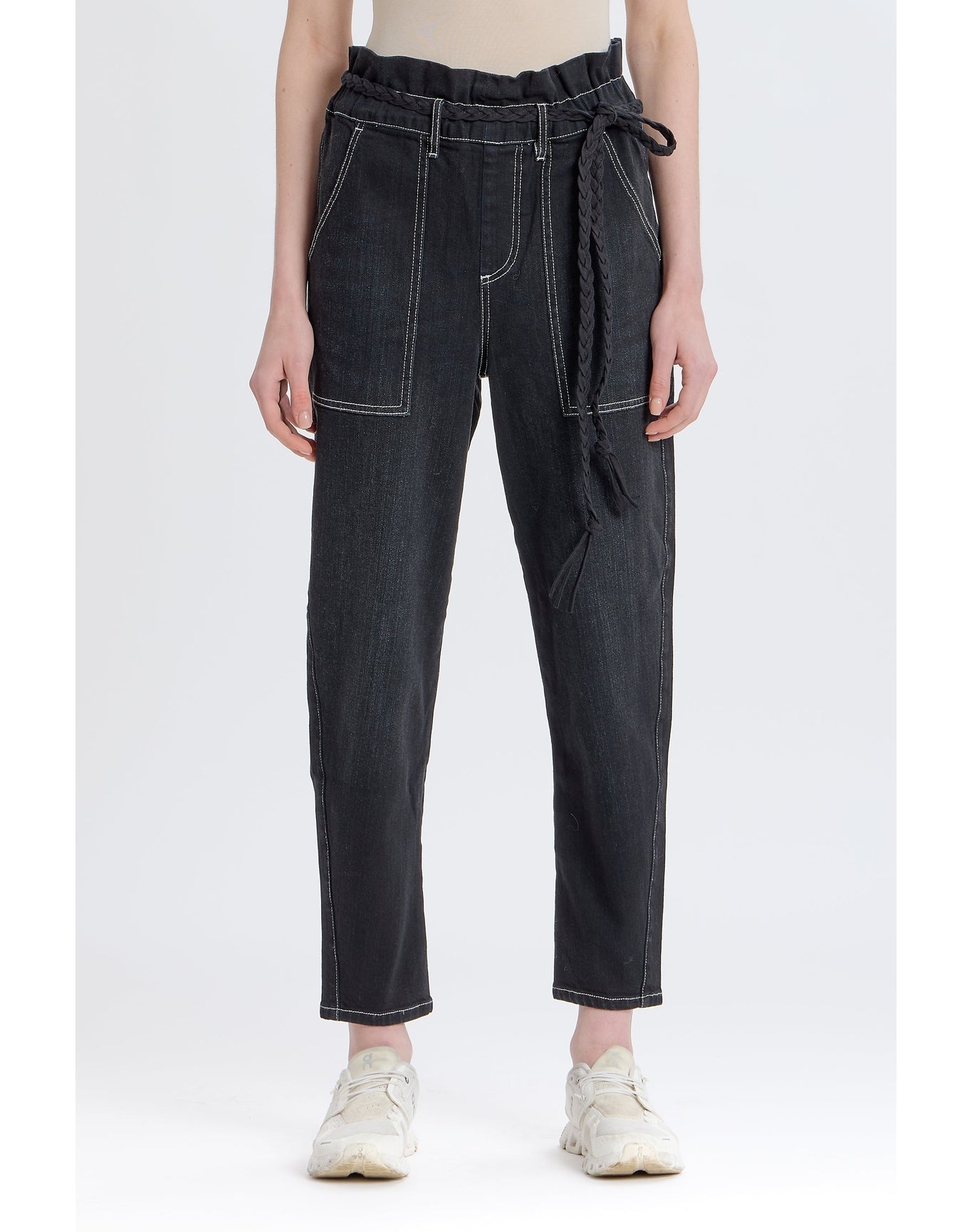 Harlow Paperbag Pant | Black