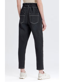 Harlow Paperbag Pant | Black