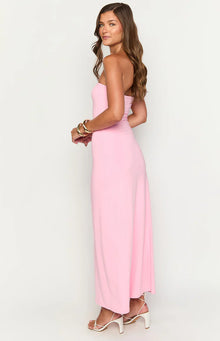 Harriet Strapless Maxi Dress | Pink