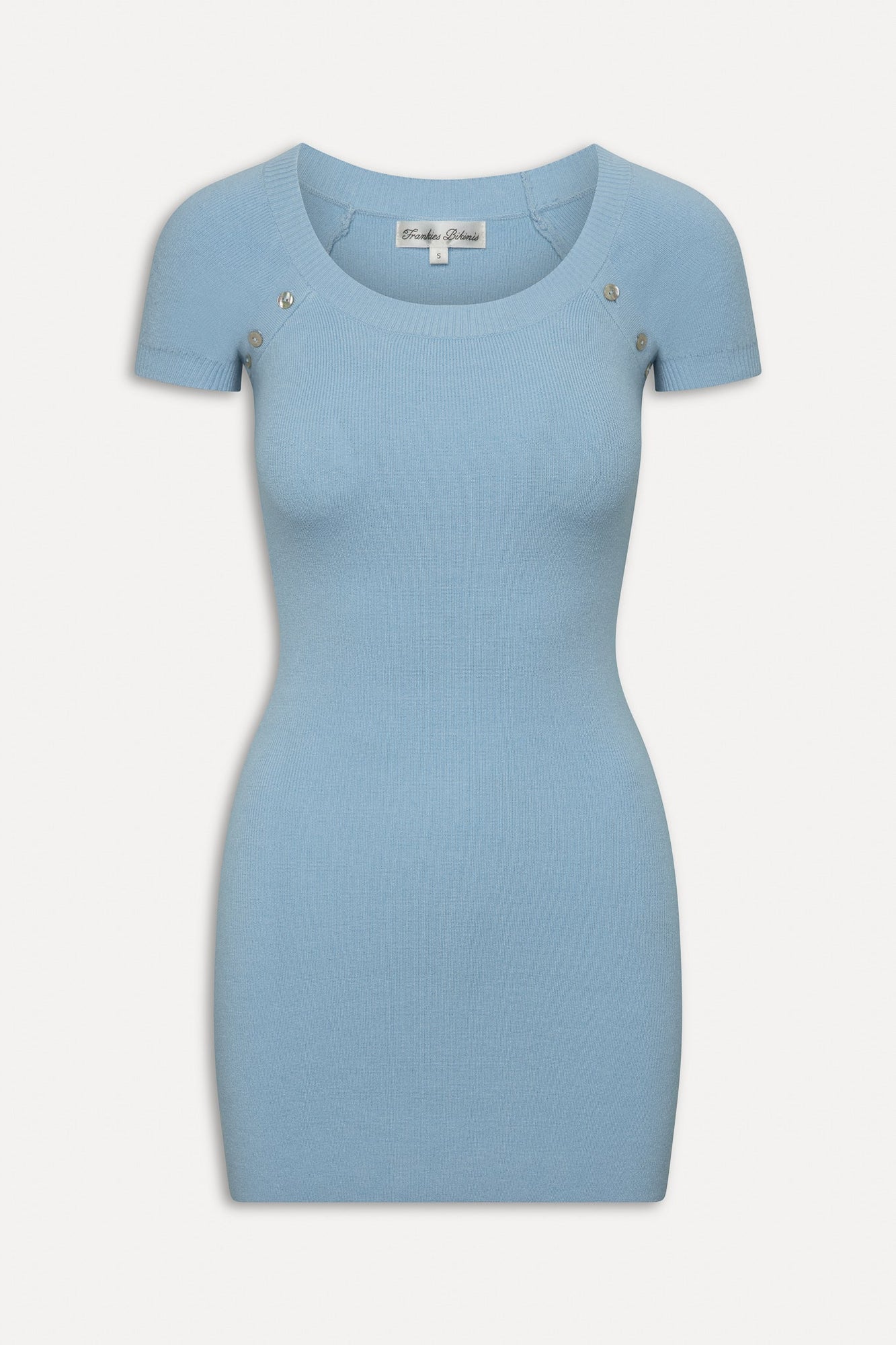 Haze Knit Mini Dress - Blue Vanilla