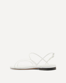 Helix Flat Sandal | White