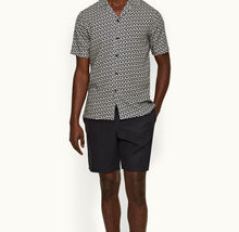 Hibbert Lacuna Capri Collar Shirt | Midnight Navy