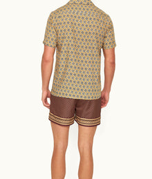 Hibbert Roseate Print Classic Fit Capri Collar Shirt | Mango
