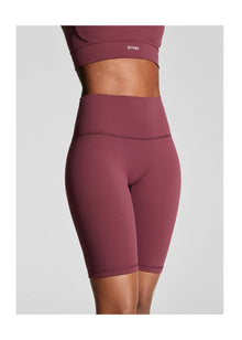 High-Waisted Bike Shorts | Burgundy
