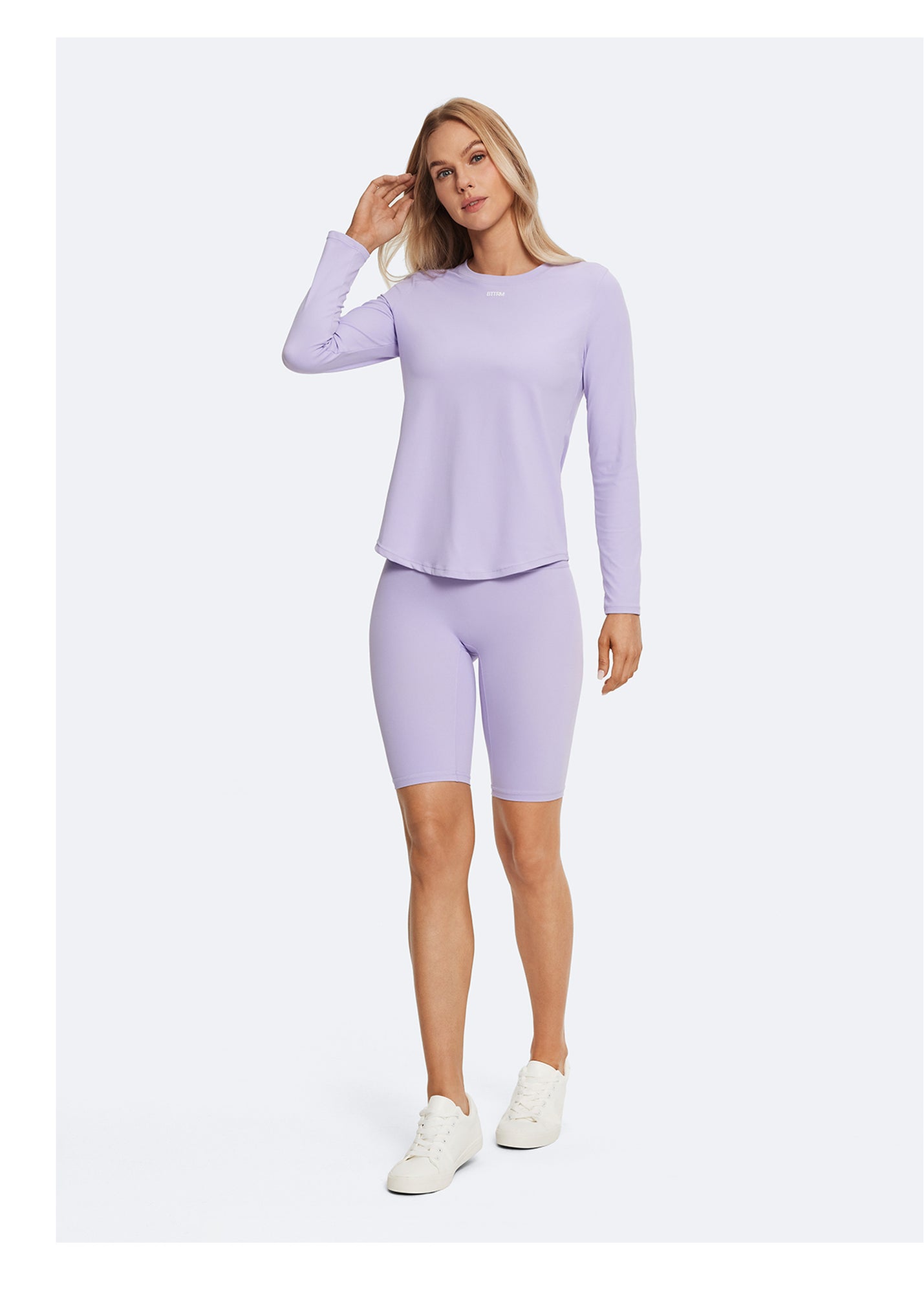 High-Waisted Bike Shorts | Lavender