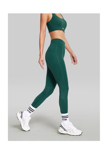 High-Waisted Impact Mesh Leggings | Dark Moss