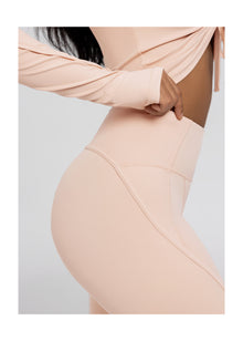 High-Waisted Stretch Performance Leggings | Seashell