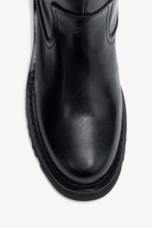 High Boots in Oleatex | Black