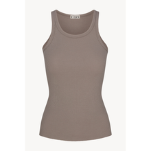 High Neck Fitted Tank | Clay