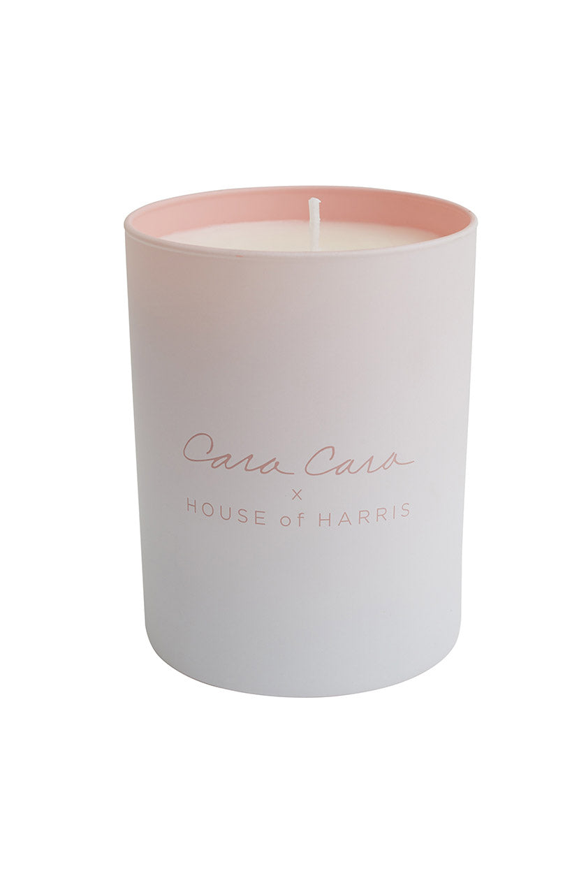 Cara Cara x House of Harris, Golden Hour Candle | Stripe Ivory Multi