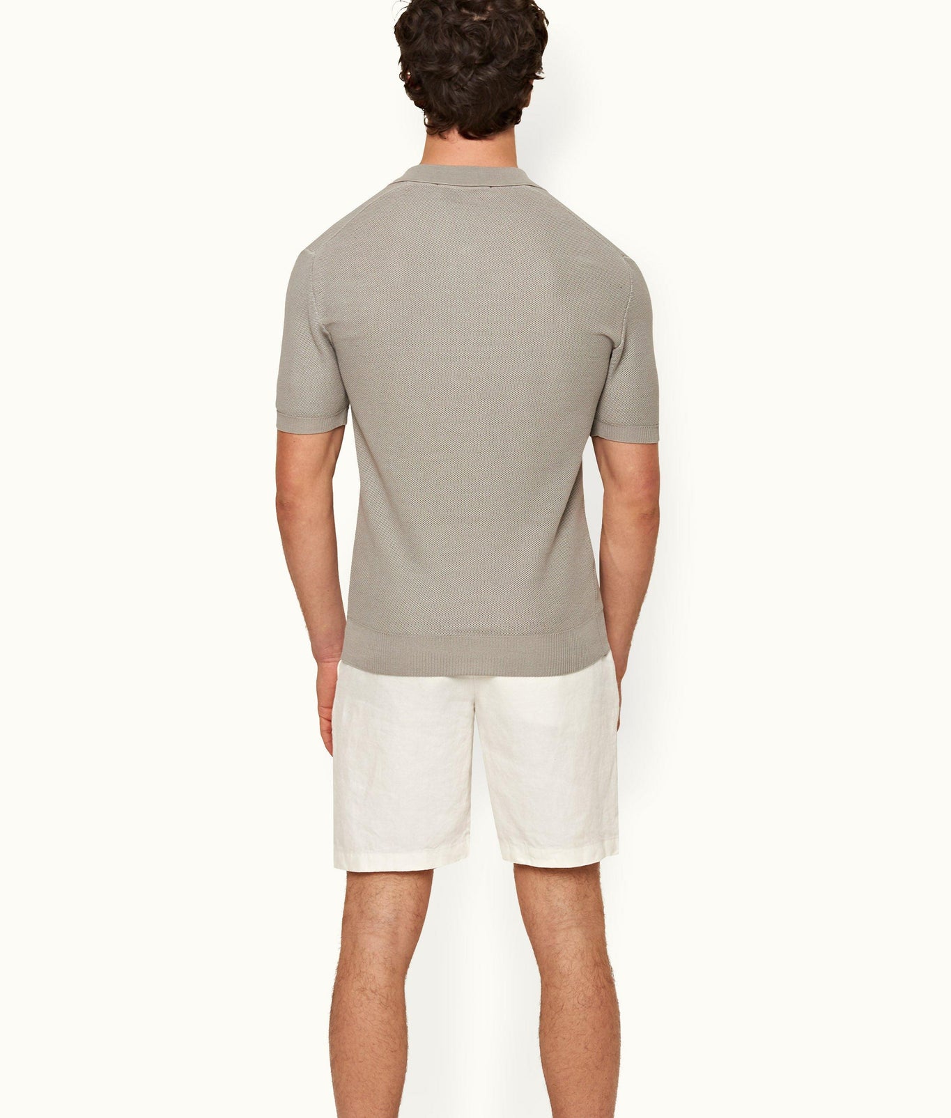 Horton Pique Tailored Fit Pique Stitch Mercerised Cotton Polo Shirt | Cinder