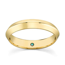 Men | Knife Edge Band | 14k Yellow Gold