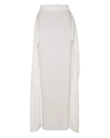 Illusion Winged Maxi Skirt | Ivory