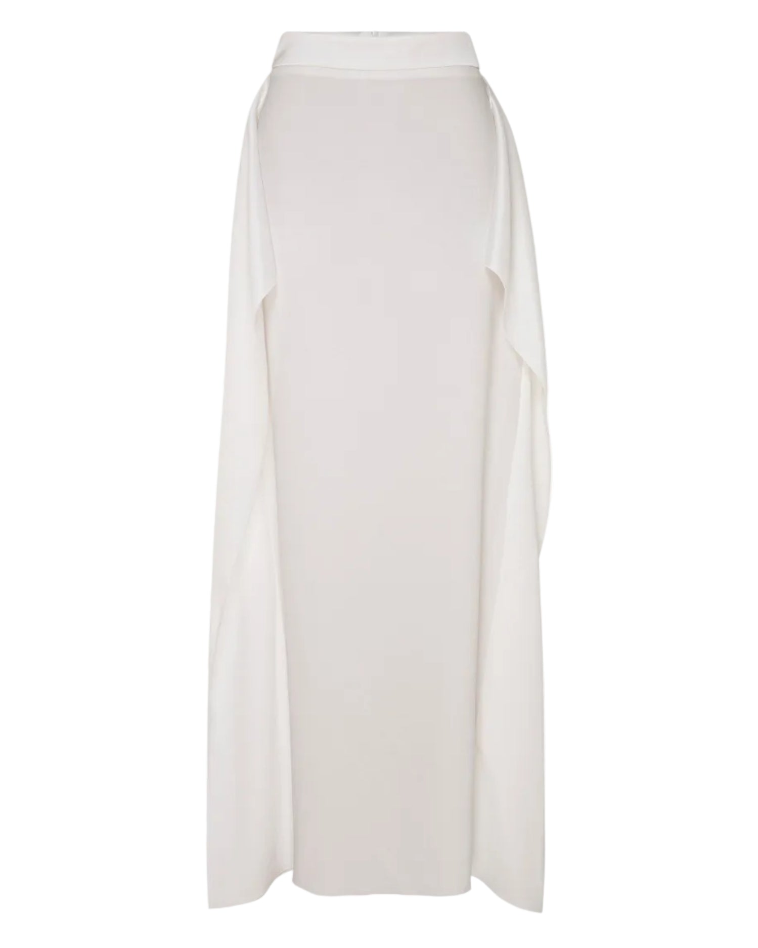 Illusion Winged Maxi Skirt | Ivory
