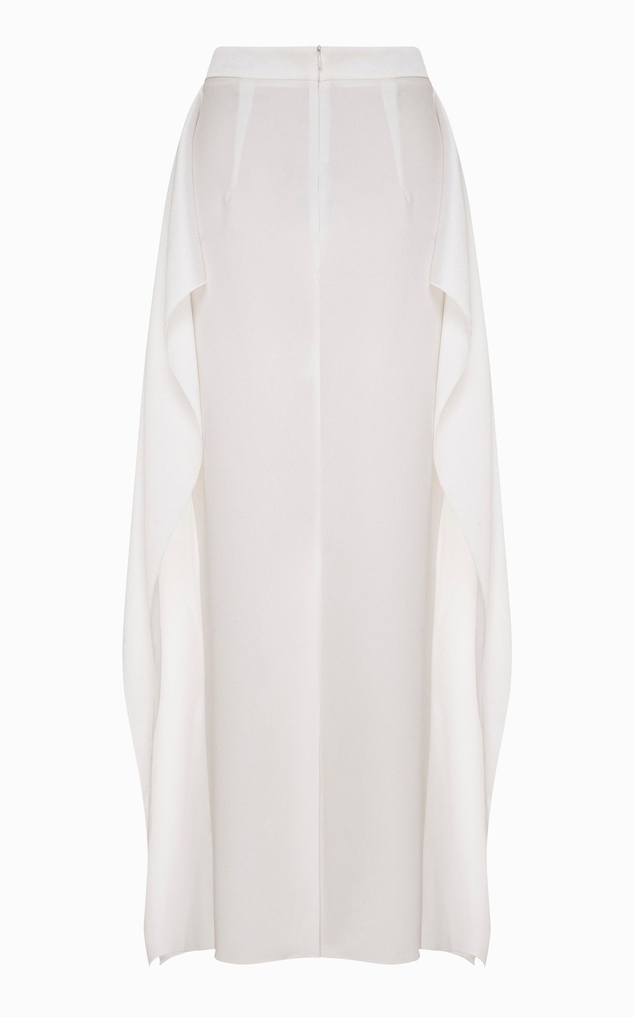 Illusion Winged Maxi Skirt | Ivory