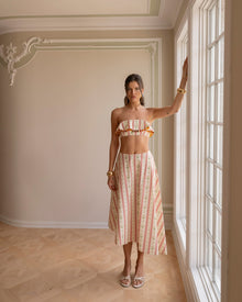 Ruffle Bandeau Top | Lemon Icing