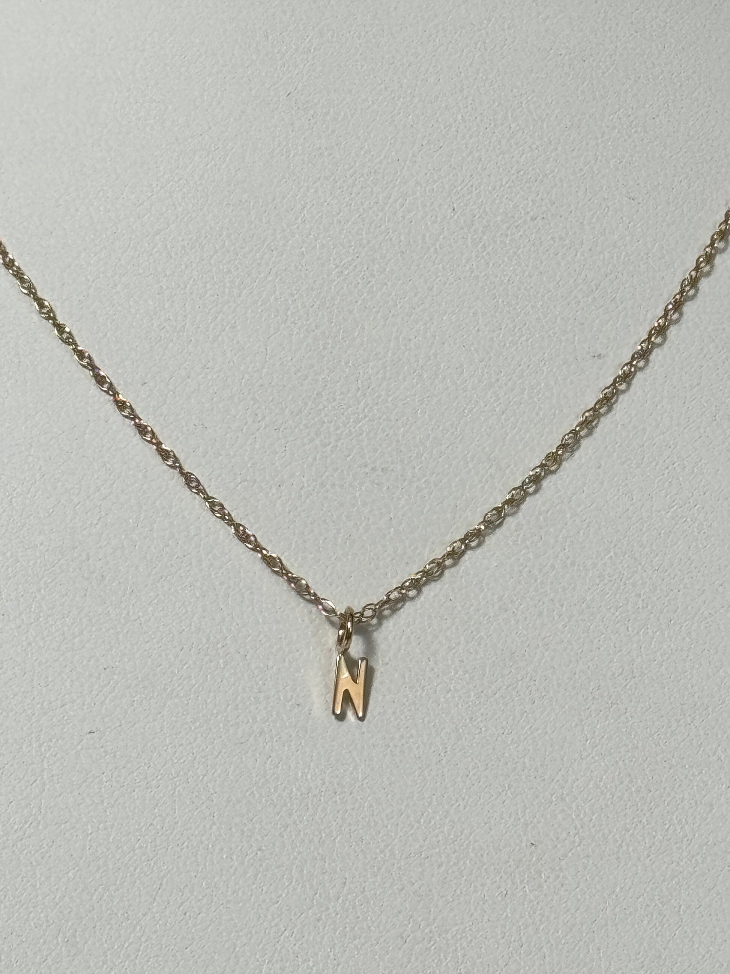 Initial Necklace | 10K Yellow Gold