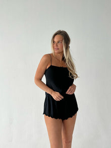 Square Neck Tank | Black