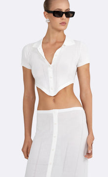 Palmer Crop | White